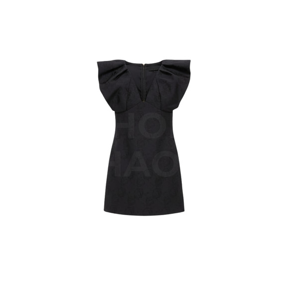 HYACINTH HOUSE Black Jacquard Tanya Mini Dress Size XS NWT - Picture 7 of 7